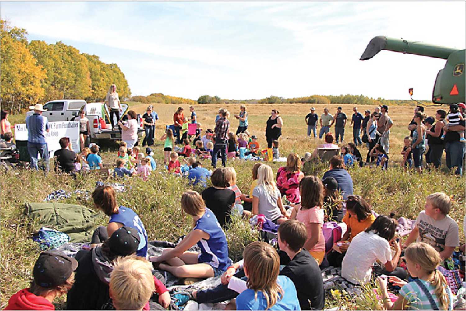 Crop for Community in Stockholm is a harvest crop fundraiser that has brought in $255,000 since the initiative started back in 2014. All the proceeds raised have went towards the village’s school playground, the ball park, the communiplex, the fire department and other facilities.